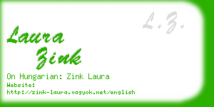 laura zink business card